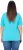 Ulla Popken Ride The Wave Short Sleeve V-Neck Graphic Tee Deep Aqua - Trykte T-shirts til kvinder - 