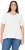 Ulla Popken Embroidered Sunrise Lettering Tee Off-White - Trykte T-shirts til kvinder - 