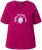 Ulla Popken Shell Picker Club Short Sleeve Graphic Tee Magnolia Red - Trykte T-shirts til kvinder - 
