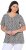 Ulla Popken Cactus Print Short Sleeve V-Neck Tee Graphite Grey - Trykte T-shirts til kvinder - Printede T-shirts til Damer