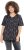 Ulla Popken Snake Print V-Neck Tee Graphite Grey - Trykte T-shirts til kvinder - 