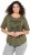 Ulla Popken Beaded Short Sleeve Graphic Tee Olive - Trykte T-shirts til kvinder - 