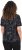 Ulla Popken Abstract Animal Print Short Sleeve Tee Black - Trykte T-shirts til kvinder - Printede T-shirts til Damer