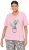 Ulla Popken Cactus Short Sleeve Graphic Tee Pink - Trykte T-shirts til kvinder - 