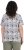 Ulla Popken Half-sleeve A-line V-neck Pointed Hem Animal Pattern T-shirt Moss - Trykte T-shirts til kvinder - 