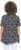 Ulla Popken Bow Print Short Sleeve Pointed Hem Tee Black - Trykte T-shirts til kvinder - 