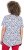 Ulla Popken Bow Print Short Sleeve Pointed Hem Tee Snow White - Trykte T-shirts til kvinder - 