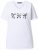 Ulla Popken Bow Short Sleeve Graphic Tee Snow White - Trykte T-shirts til kvinder - Printede T-shirts til Damer