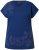 Ulla Popken Textured Paisley Motif Cap Sleeve Tee Navy - Trykte T-shirts til kvinder - Printede T-shirts til Damer