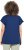 Ulla Popken Textured Paisley Motif Cap Sleeve Tee Navy - Trykte T-shirts til kvinder - Printede T-shirts til Damer