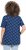 Ulla Popken Tile Print Short Sleeve Pleated Tee Dark Blue - Trykte T-shirts til kvinder - Printede T-shirts til Damer
