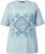 Ulla Popken Paisley Short Sleeve Graphic Tee Light Moss Green - Trykte T-shirts til kvinder - 
