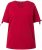Ulla Popken Bow Print Split Sleeve Tee Ruby Red - Trykte T-shirts til kvinder - 