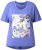 Ulla Popken Lady Of The Moon Short Sleeve Graphic Tee Lavender - Trykte T-shirts til kvinder - 
