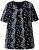 Ulla Popken Letter Print Short Sleeve Tee Black - Trykte T-shirts til kvinder - Printede T-shirts til Damer