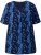 Ulla Popken Letter Print Short Sleeve Tee Navy - Trykte T-shirts til kvinder - Printede T-shirts til Damer