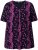 Ulla Popken Letter Print Short Sleeve Tee Magnolia Red - Trykte T-shirts til kvinder - 