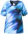 Ulla Popken Cutout Abstract Print Short Sleeve Tee Light Sapphire - Trykte T-shirts til kvinder - Printede T-shirts til Damer