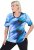 Ulla Popken Cutout Abstract Print Short Sleeve Tee Light Sapphire - Trykte T-shirts til kvinder - Printede T-shirts til Damer