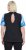Ulla Popken Cutout Abstract Print Short Sleeve Tee Light Sapphire - Trykte T-shirts til kvinder - Printede T-shirts til Damer