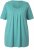 Ulla Popken Essential Front Pleat Tee Green - T-shirts - T-shirts til kvinder