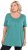 Ulla Popken Essential Front Pleat Tee Green - T-shirts - T-shirts til kvinder