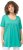 Ulla Popken Essential Front Pleat Tee Turquoise Green - T-shirts - T-shirts til kvinder
