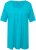 Ulla Popken Essential Front Pleat Tee Deep Aqua - T-shirts - T-shirts til kvinder