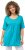Ulla Popken Essential Front Pleat Tee Deep Aqua - T-shirts - T-shirts til kvinder