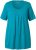 Ulla Popken Essential Front Pleat Tee Teal - T-shirts - 