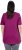 Ulla Popken Essential Front Pleat Tee Berry - T-shirts - T-shirts til kvinder