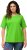 Ulla Popken Piping Accent Functional UVP 50+ Stretch Knit Top Light Green - T-shirts - 
