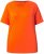 Ulla Popken Piping Accent Functional UVP 50+ Stretch Knit Top Orange Red - T-shirts - 