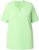 Ulla Popken Essential Notch Neck Stretch Tee Light Green - T-shirts - T-shirts til kvinder