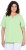 Ulla Popken Essential Notch Neck Stretch Tee Light Green - T-shirts - T-shirts til kvinder