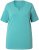 Ulla Popken Essential Notch Neck Stretch Tee Pale Green - T-shirts - 