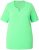 Ulla Popken Essential Notch Neck Stretch Tee Mint Green - T-shirts - 