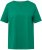 Ulla Popken Essential Notch Neck Stretch Tee Emerald Green - T-shirts - 