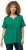 Ulla Popken Essential Notch Neck Stretch Tee Emerald Green - T-shirts - 