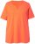 Ulla Popken Essential Notch Neck Stretch Tee Coral Pink - T-shirts - T-shirts til kvinder