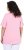 Ulla Popken Essential Notch Neck Stretch Tee Pink - T-shirts - T-shirts til kvinder