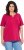 Ulla Popken Essential Notch Neck Stretch Tee Dark Raspberry - T-shirts - 