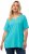 Ulla Popken Essential Notch Neck Stretch Tee Deep Aqua - T-shirts - 