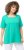 Ulla Popken Essential Square Neck Stretch Tee Turquoise Green - T-shirts - T-shirts til kvinder