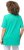 Ulla Popken Essential Square Neck Stretch Tee Turquoise Green - T-shirts - T-shirts til kvinder