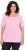 Ulla Popken Essential Square Neck Stretch Tee Pink - T-shirts - T-shirts til kvinder