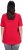 Ulla Popken Essential Square Neck Stretch Tee Red - T-shirts - T-shirts til kvinder