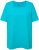 Ulla Popken Essential Square Neck Stretch Tee Deep Aqua - T-shirts - T-shirts til kvinder