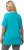 Ulla Popken Essential Square Neck Stretch Tee Deep Aqua - T-shirts - T-shirts til kvinder