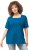 Ulla Popken Essential Square Neck Stretch Tee Medium Blue - T-shirts - T-shirts til kvinder